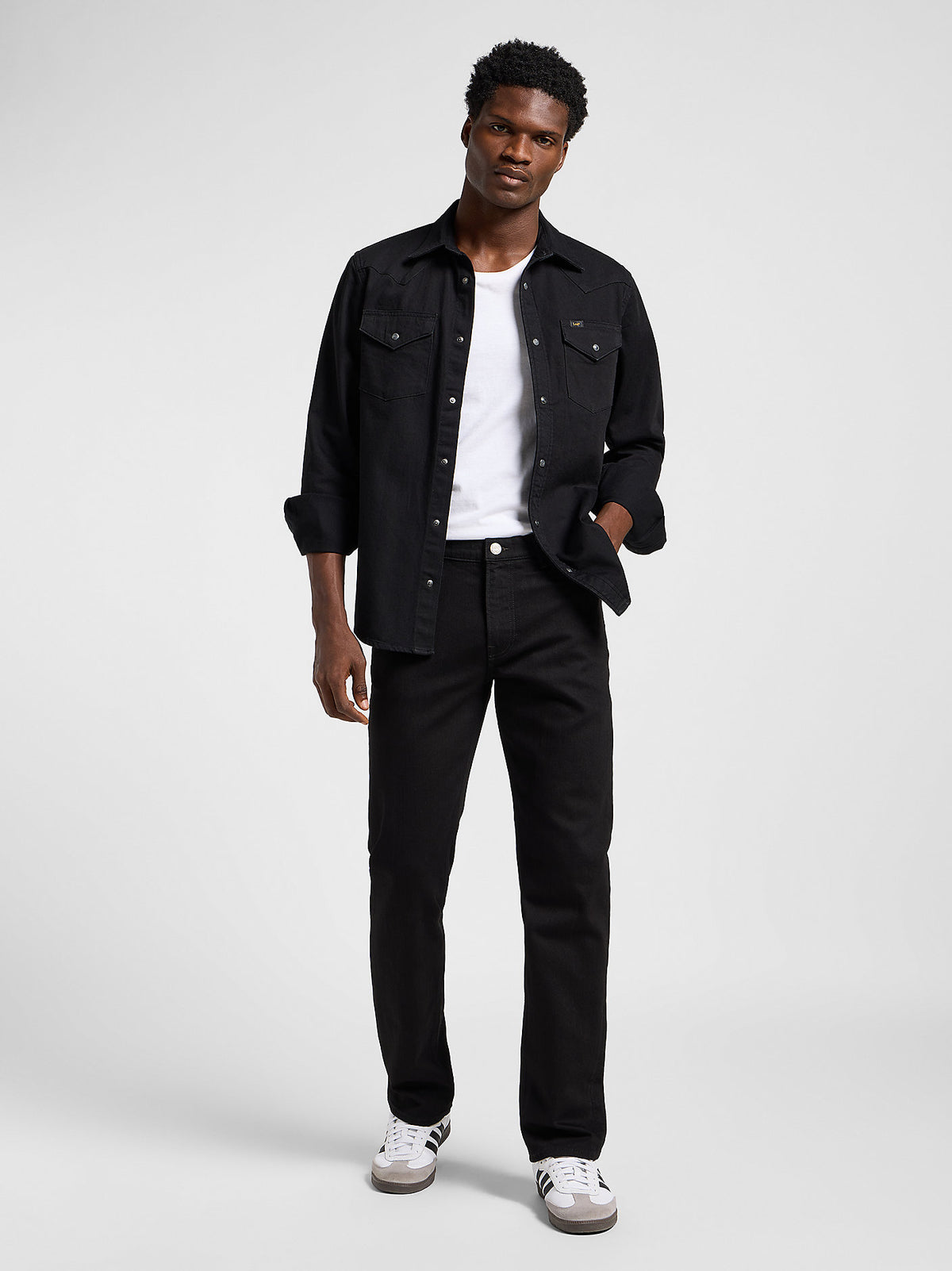 Lee Regular Western Shirt Black - Kormákur & Skjöldur