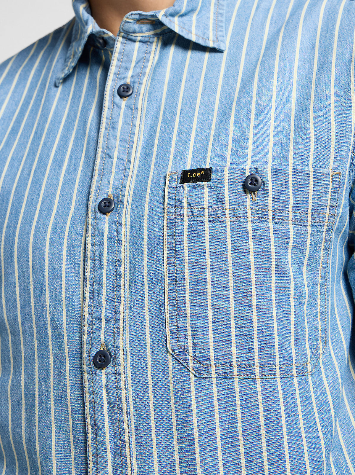 Leesure Shirt Indigo Dobby - Kormákur & Skjöldur