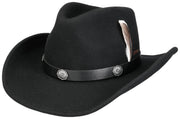 Stetson Hattur Western Woolfelt Black