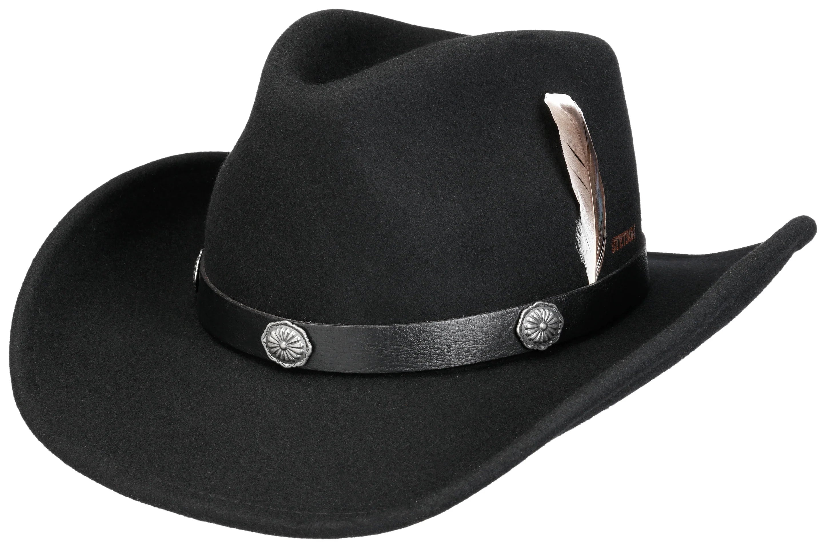 Stetson Hattur Western Woolfelt Black