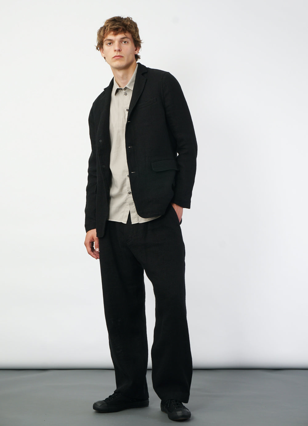 Charlie Three Button Blazer Black