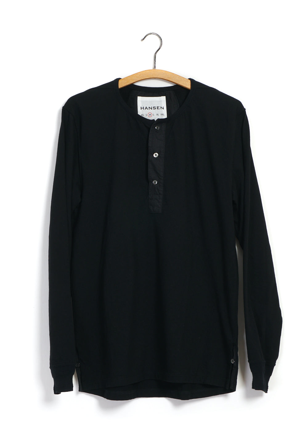 Hansen Henley Bolur Black Japan