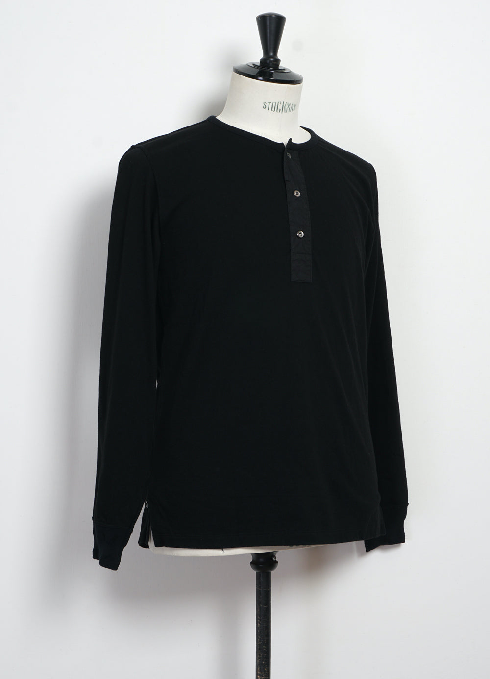 Hansen Henley Bolur Black Japan
