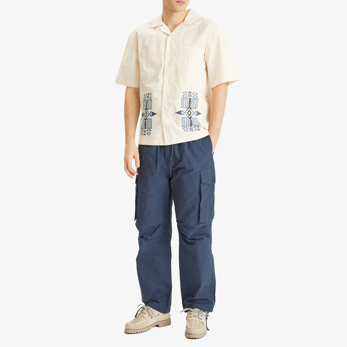 Pendleton Stuttermaskyrta Camp Collar Fire Legend