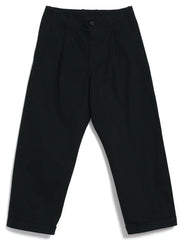 Hansen Buxur Wide Pleated Black - Kormákur & Skjöldur