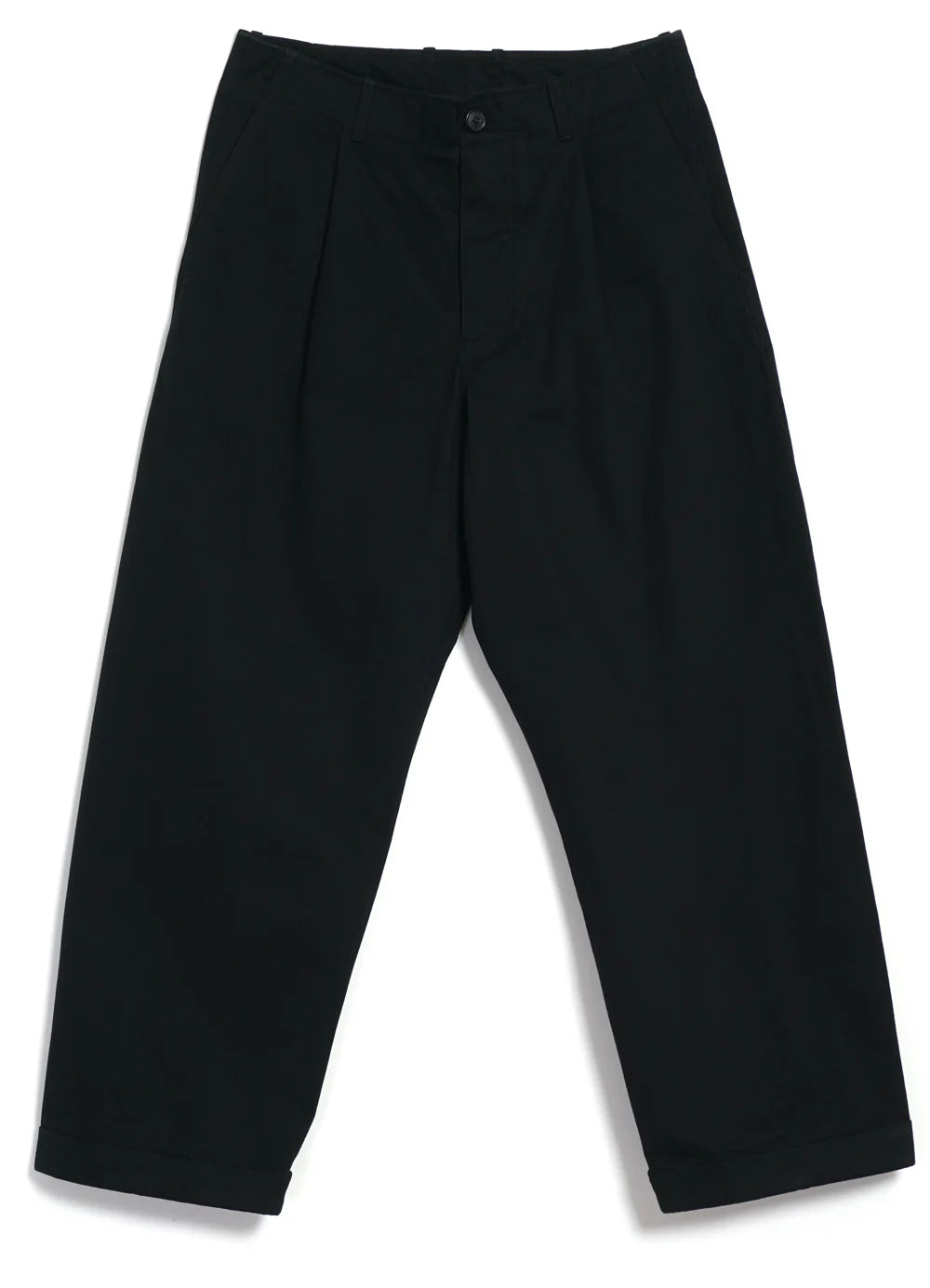 Hansen Buxur Wide Pleated Black - Kormákur & Skjöldur