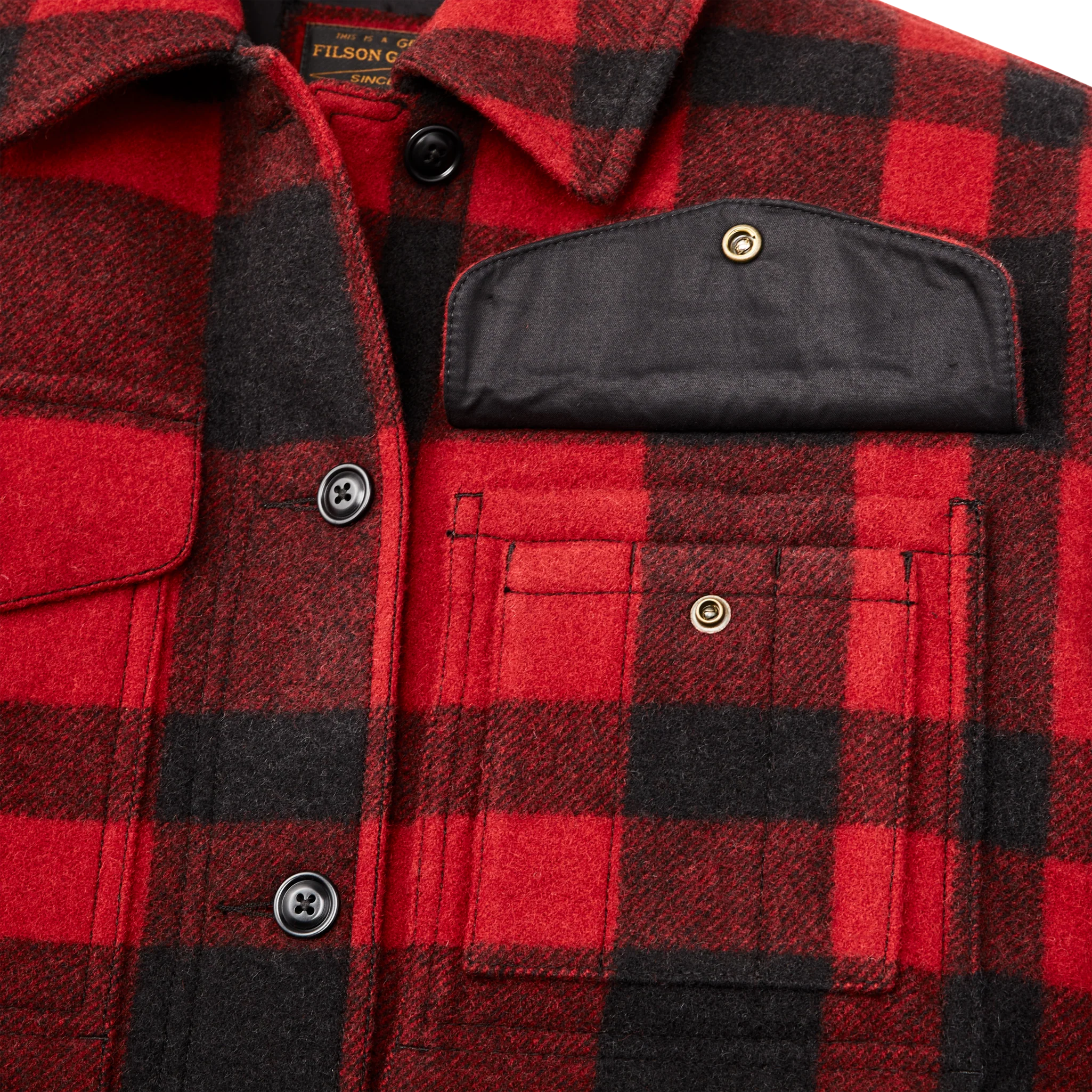 Filson Dömu Yfirskyrta Red Black Plaid