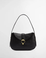 Babour Leather Shoulder Bag Black
