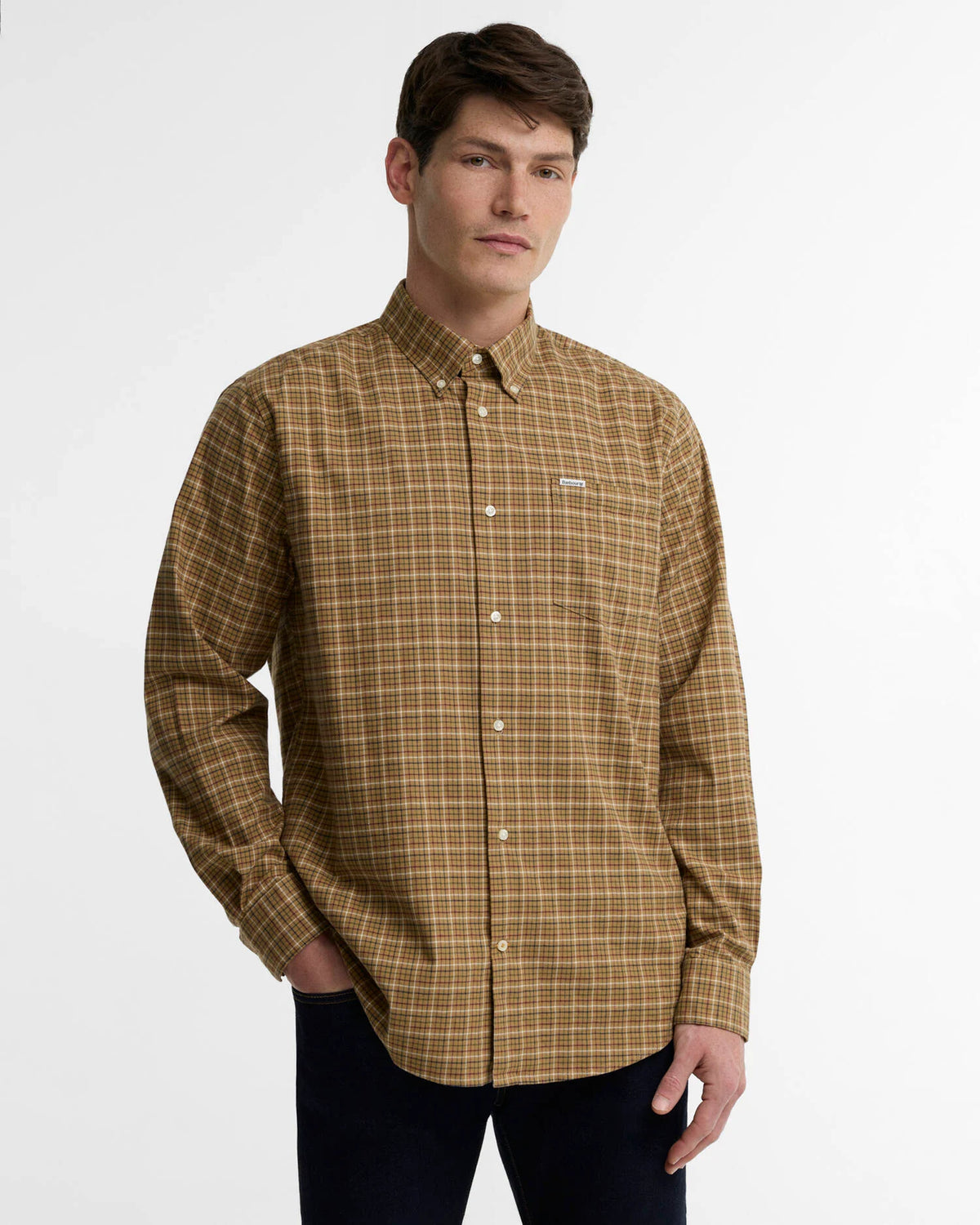 Barbour Alderwood Shirt Camel - Kormákur & Skjöldur