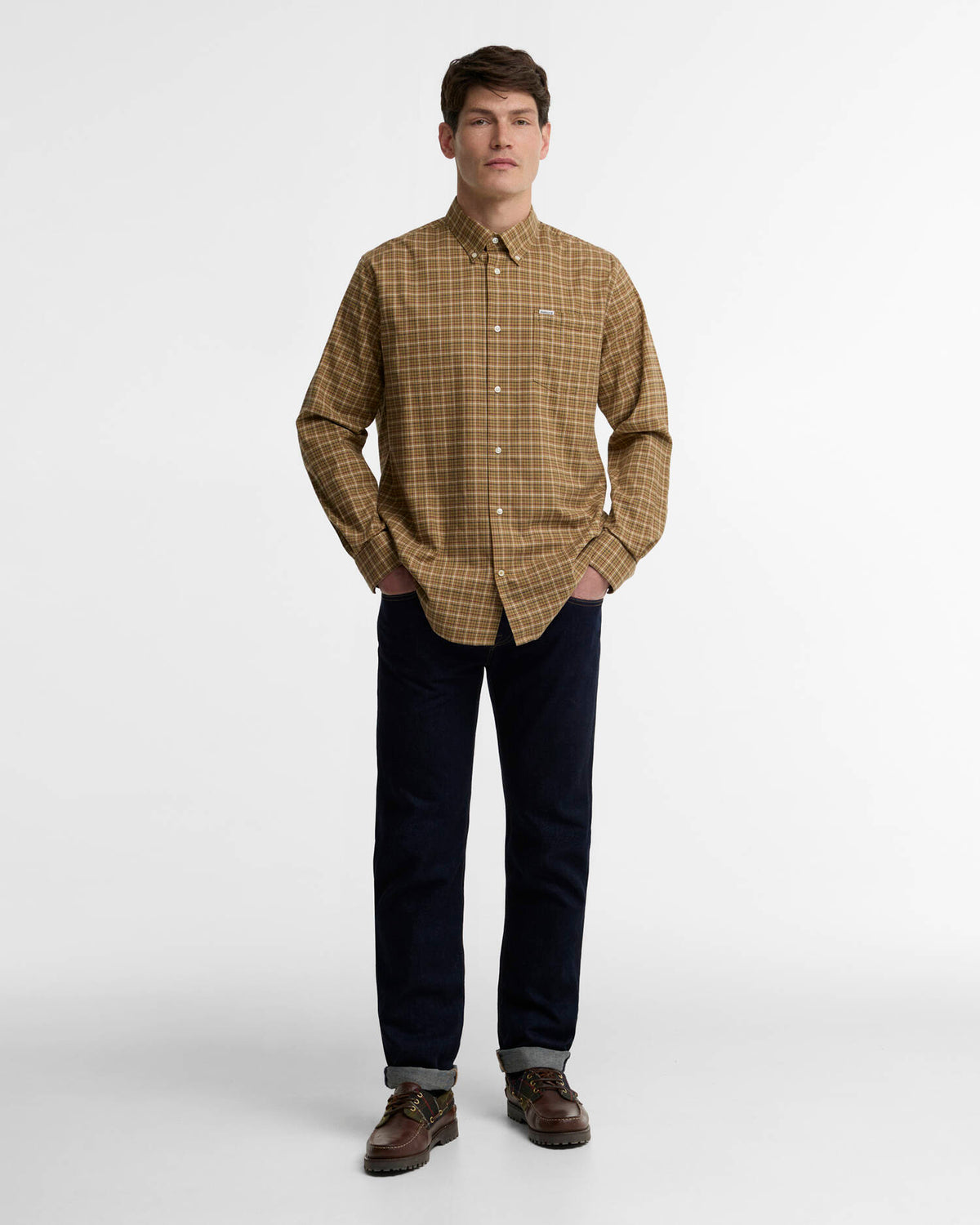 Barbour Alderwood Shirt Camel - Kormákur & Skjöldur