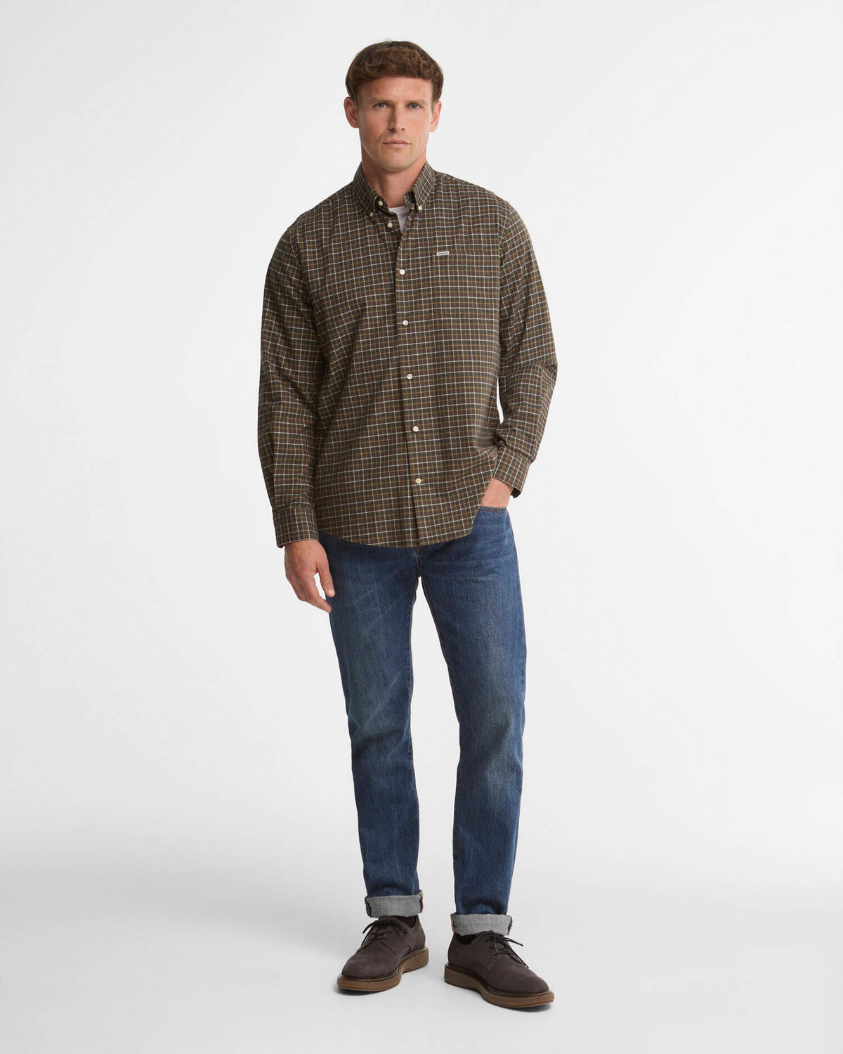 Barbour Alderwood Shirt Olive - Kormákur & Skjöldur