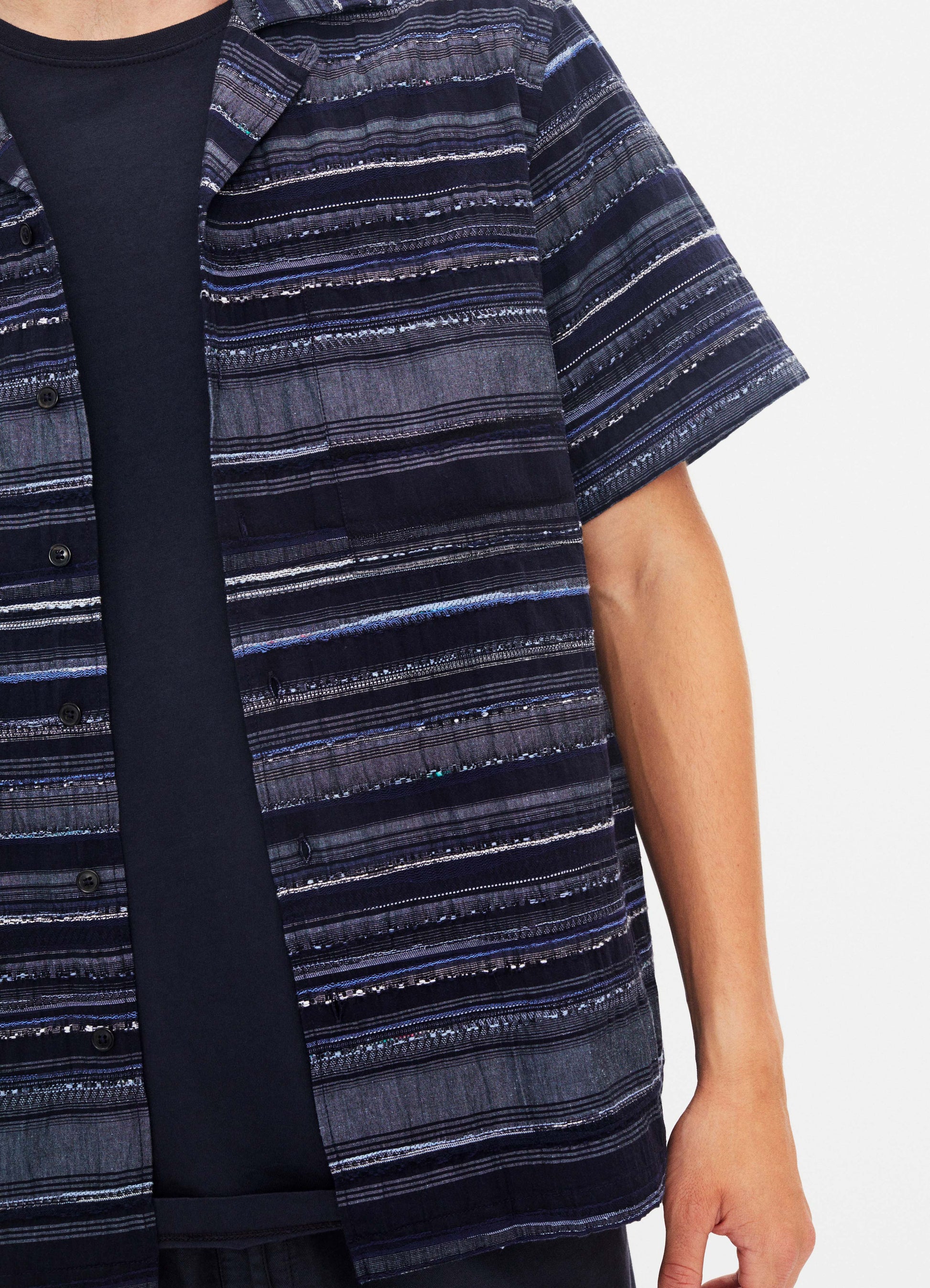 Hansen Short Sleeve Shirt Multiple Blue - Kormákur & Skjöldur