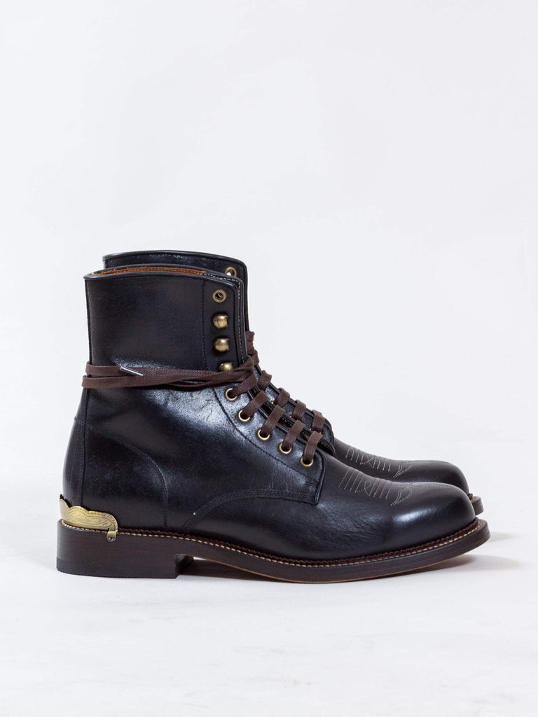 Bright Skór - Lace Boot - Black