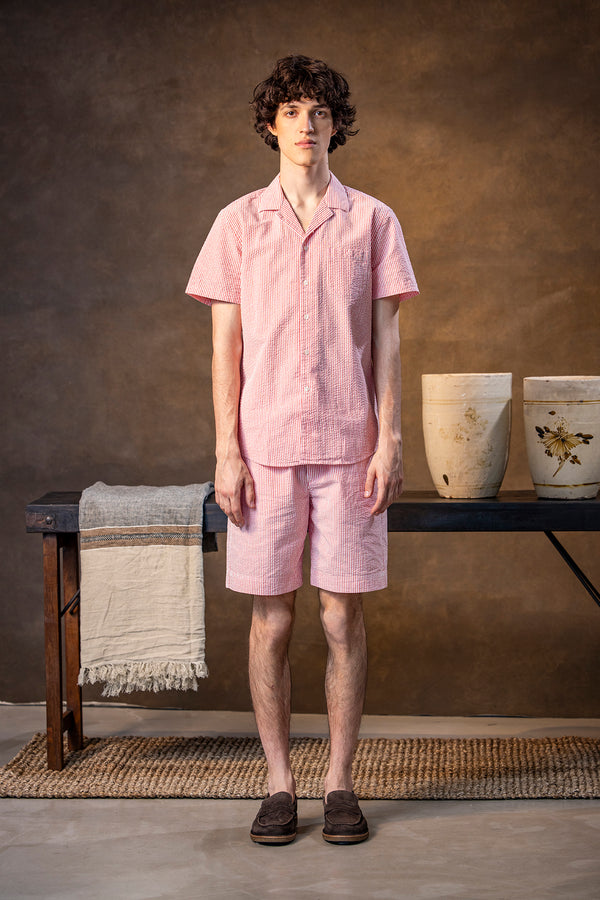 K&S Stuttbuxur - Sumarleyfisbuxur - Rauður