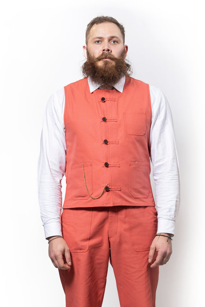 K&S AW25 Hversdagsföt Vikapiltavesti í kvöldroða vesti 