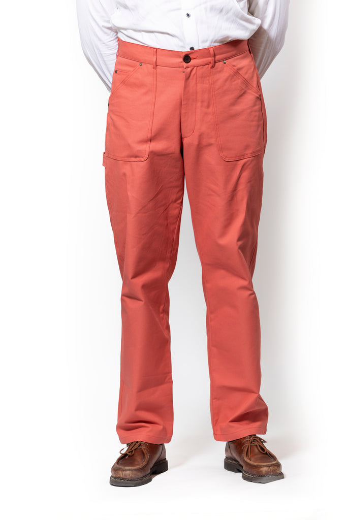 K&S AW25 Hversdagsföt vinnubuxur í kvöldroða buxur