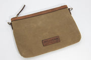 K&S Handtaska Vaxaður strigi - Waxed Canvas Beige - Handtaska