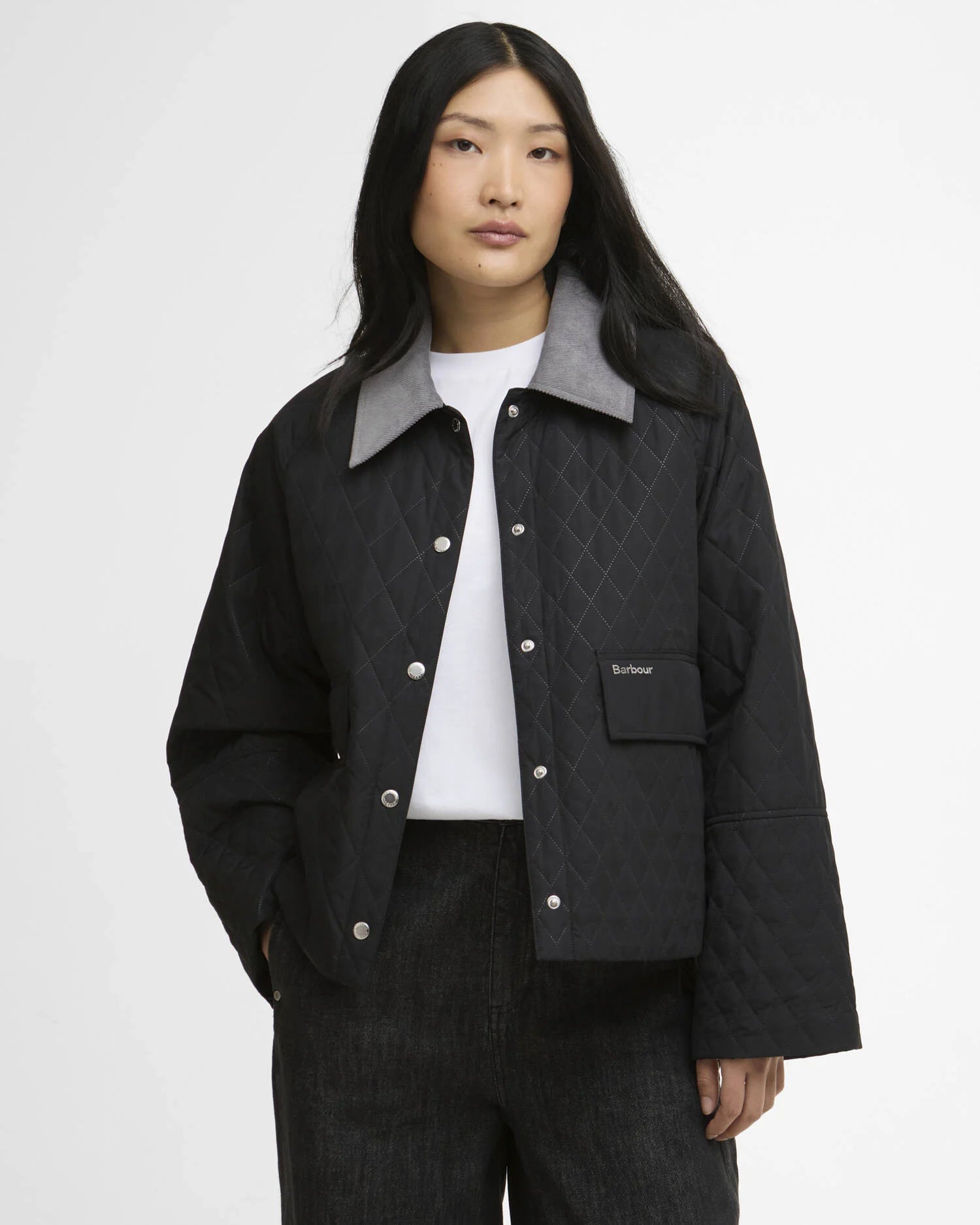 Barbour Kirby Quilt Black
