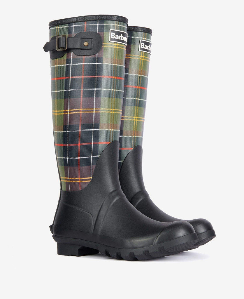 Barbour Dömustígvél - Tartan Bede - Black/Classic Tartan