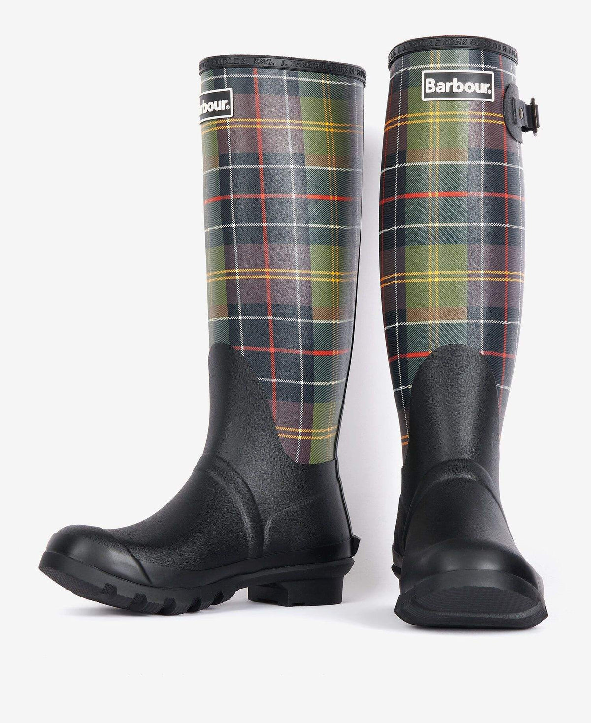 Barbour Dömustígvél - Tartan Bede - Black/Classic Tartan - Kormákur & Skjöldur