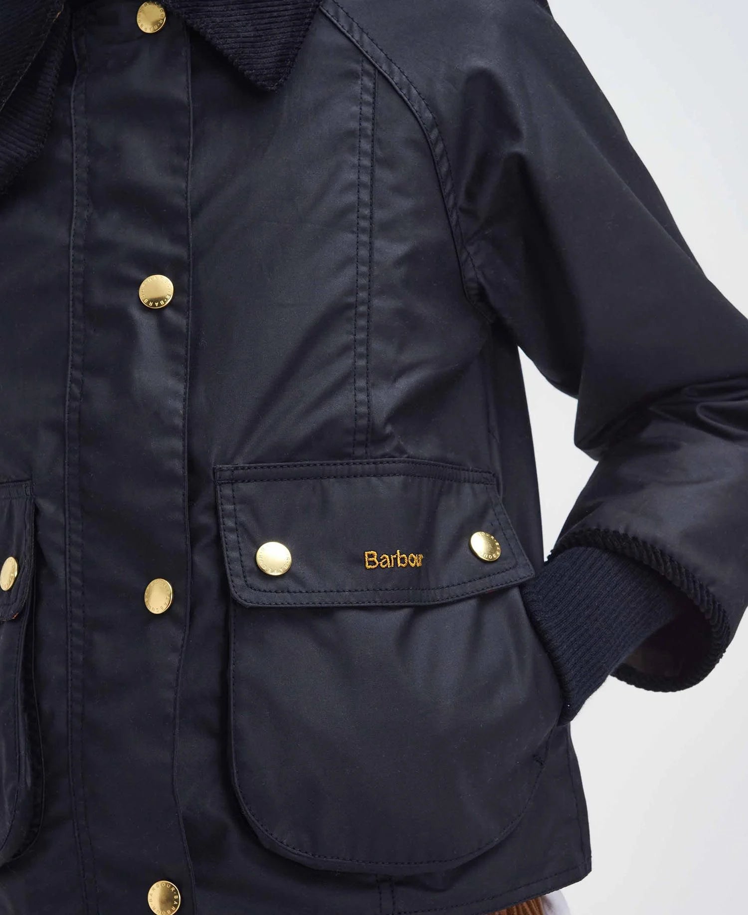 Barbour Vaxjakki Crop Beadnell Black