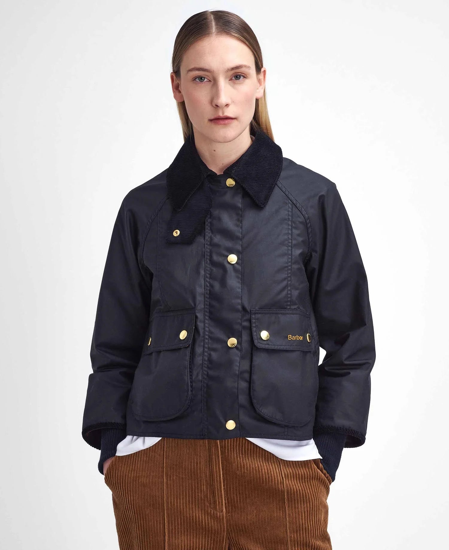 Barbour Vaxjakki Crop Beadnell Black