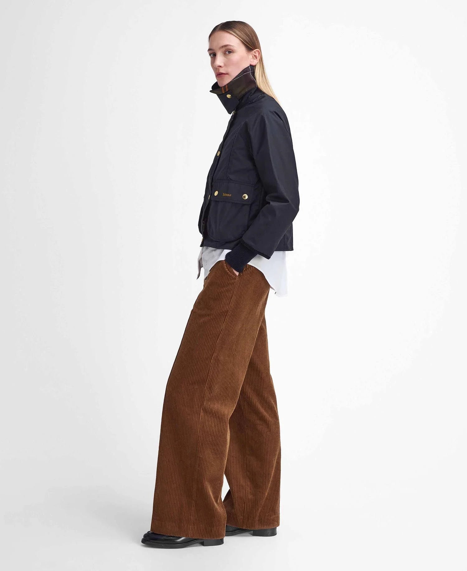 Barbour Vaxjakki Crop Beadnell Black