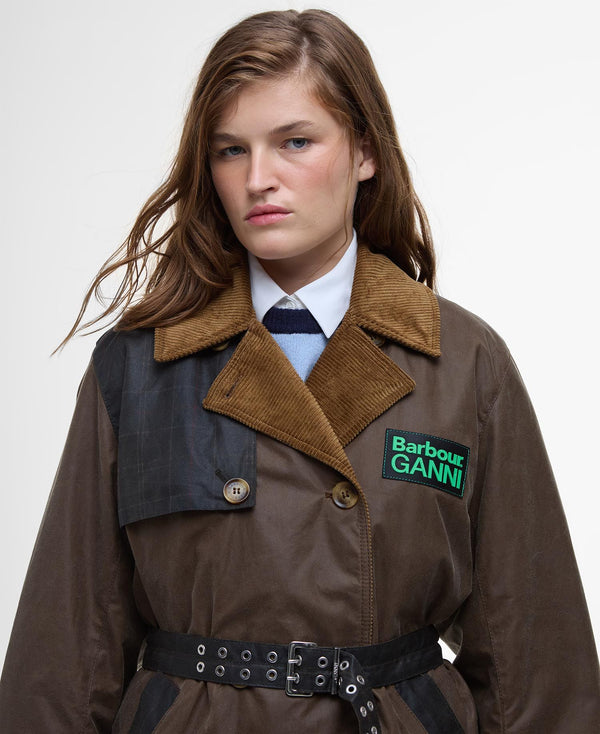 Barbour Dömujakki Ganni Wax Trench