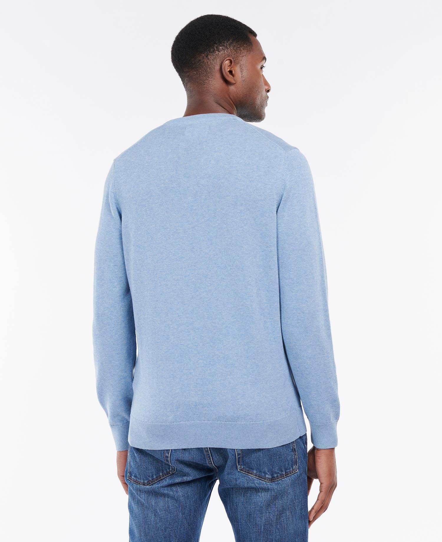 Barbour Peysa - Pima Cotton Crew - Dark Chambray - Kormákur & Skjöldur
