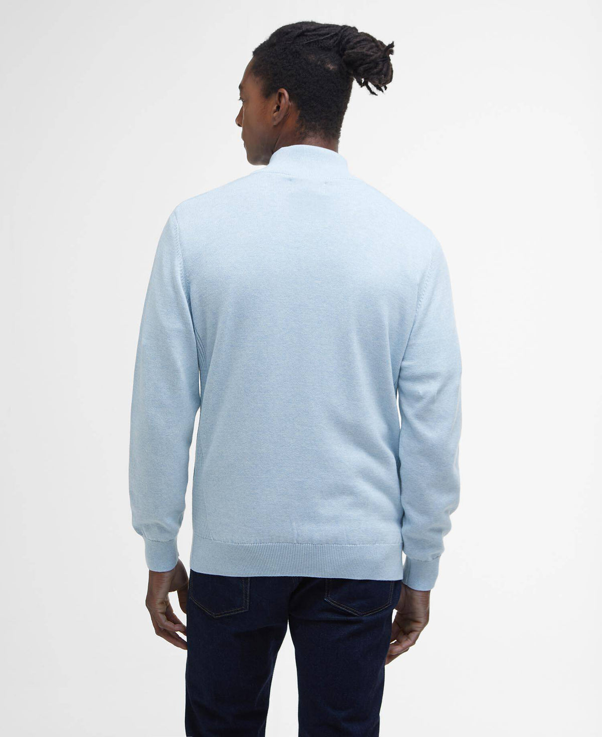 Barbour Cotton Half Zip Peysa Ocean Sky - Kormákur & Skjöldur