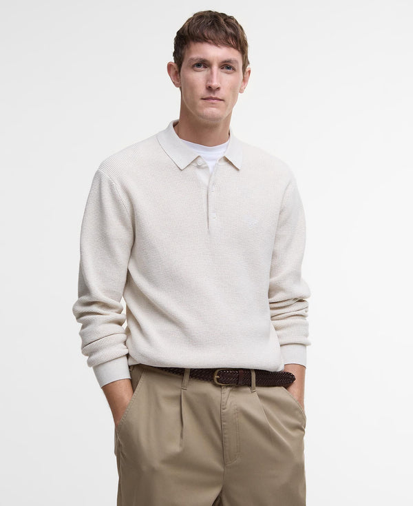 Barbour Peysa Holt Waffle Knitted Polo