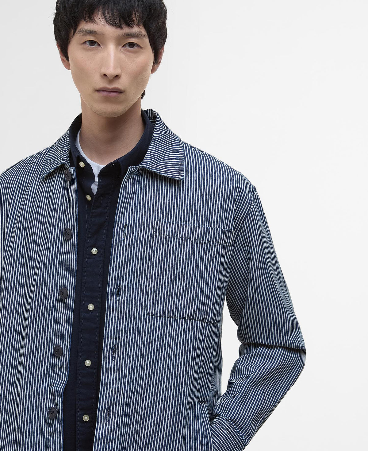 Barbour Yfirskyrta Ticking Stripe Oversh - Kormákur & Skjöldur