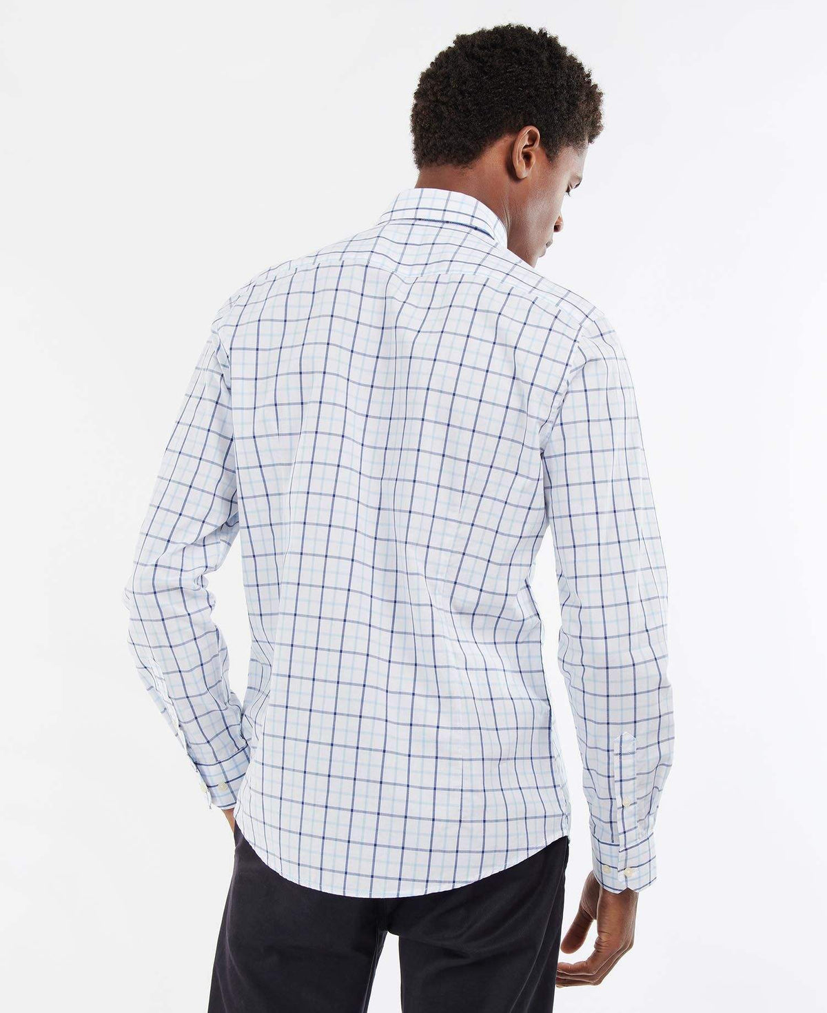 Barbour Skyrta Bradwell Blue - Kormákur & Skjöldur