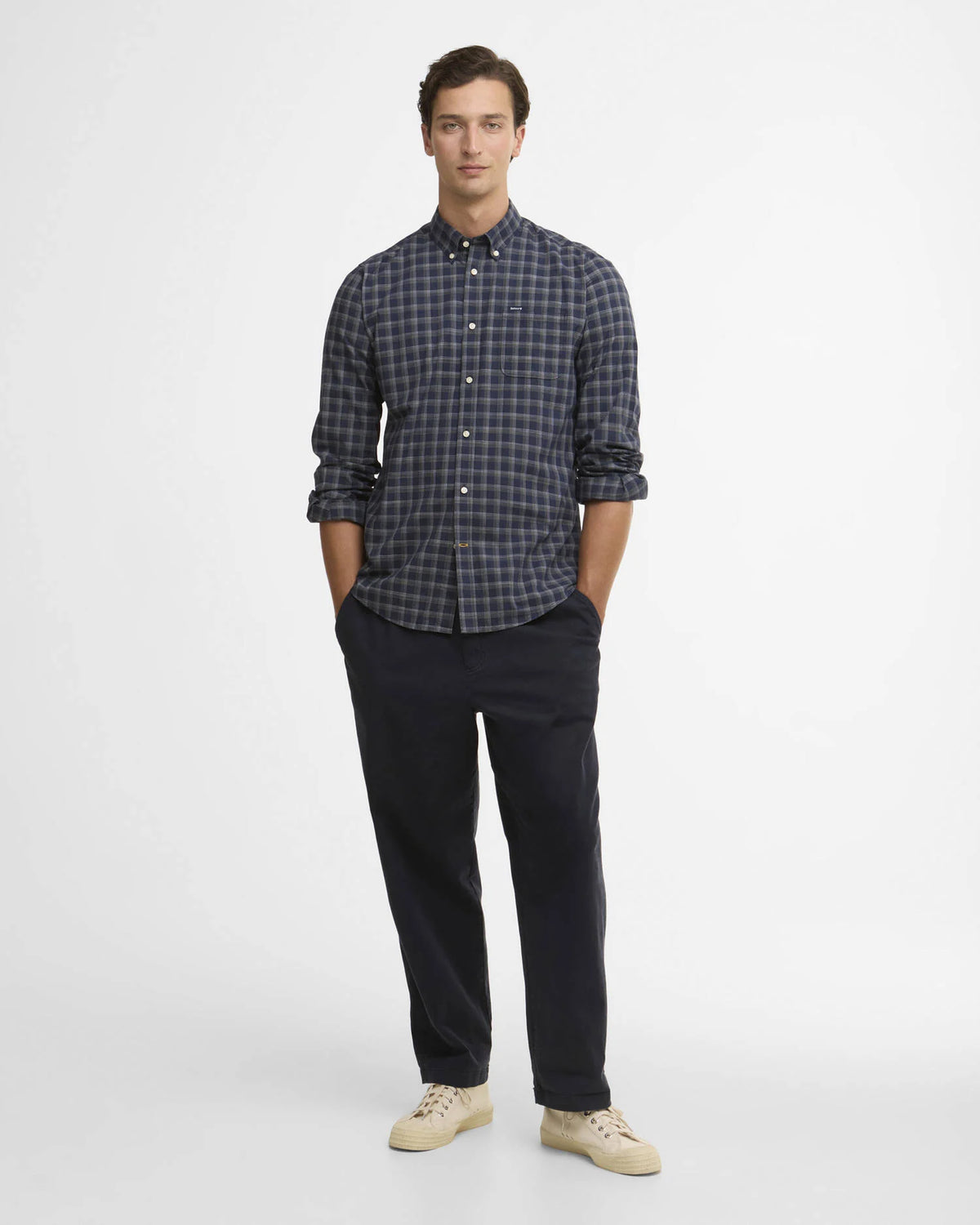 Barbour Bramwell Shirt Navy - Kormákur & Skjöldur