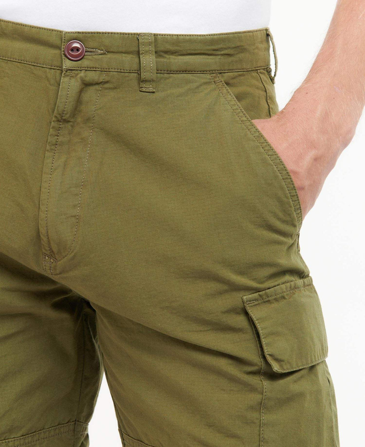 Barbour Stuttbuxur - Ess. Ripstop Cargo Shorts - Ivy Green - Kormákur & Skjöldur