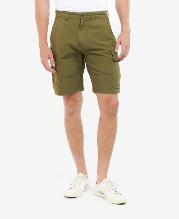 Barbour Stuttbuxur - Ess. Ripstop Cargo Shorts - Ivy Green