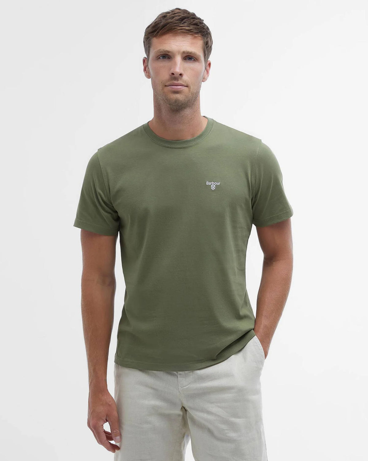 Barbour stuttermabolur Essential Sports - Kormákur & Skjöldur