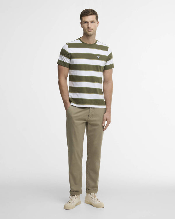 Barbour Stuttermabolur Meldon Olive