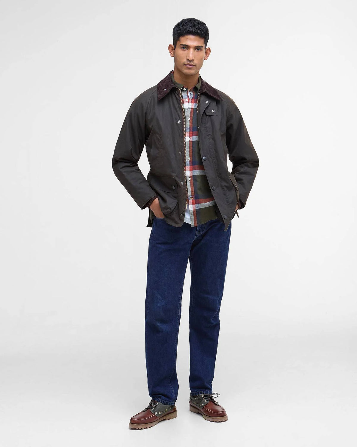 Barbour Bedale Vaxjakki Olive