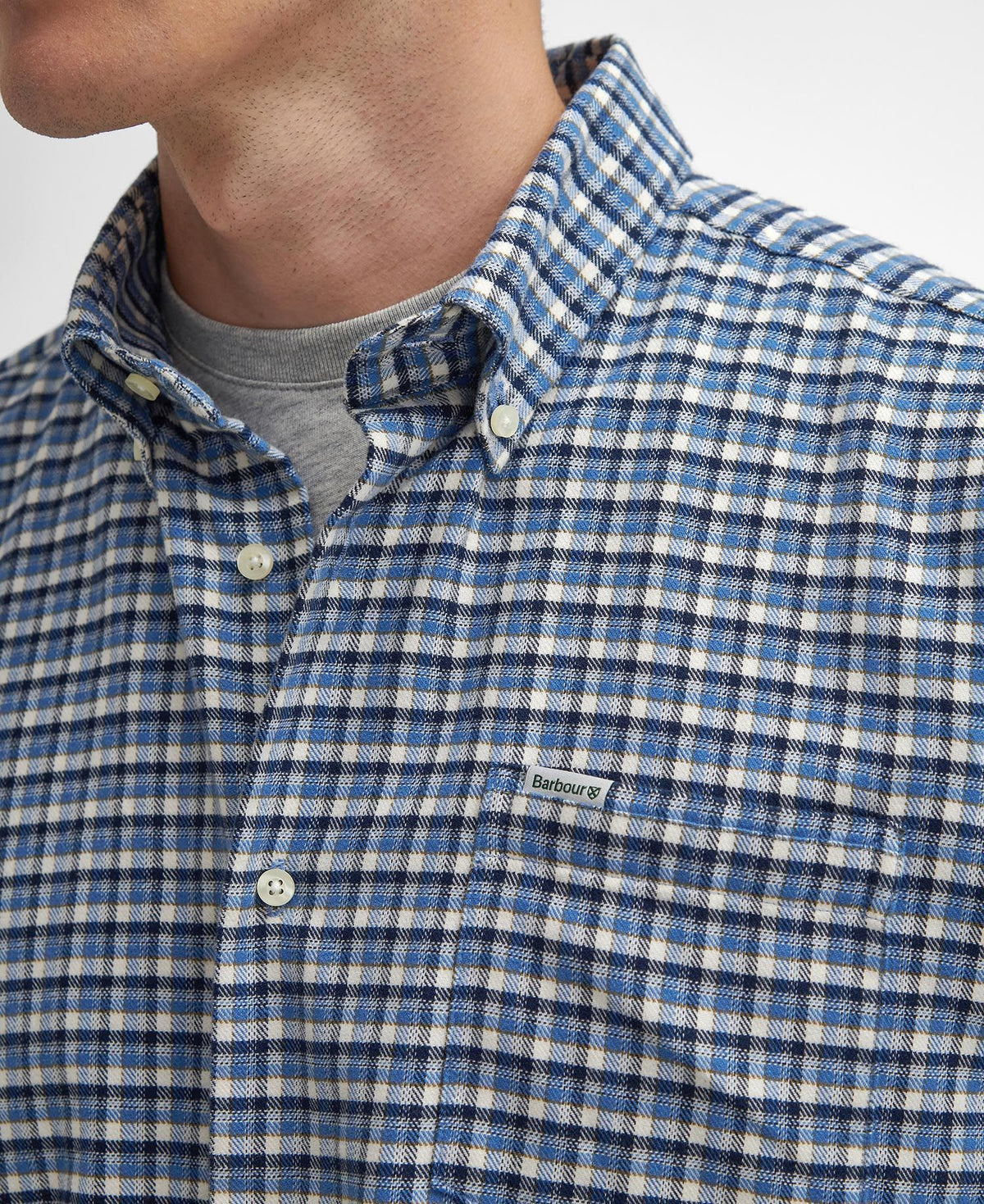 Barbour Skyrta Tanlaw Blue - Kormákur & Skjöldur