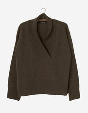 Nygardsanna Shawl Collar Sweater - Taupe