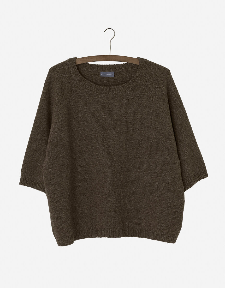 Nygardsanna Short Sleeve Sweater - Taupe