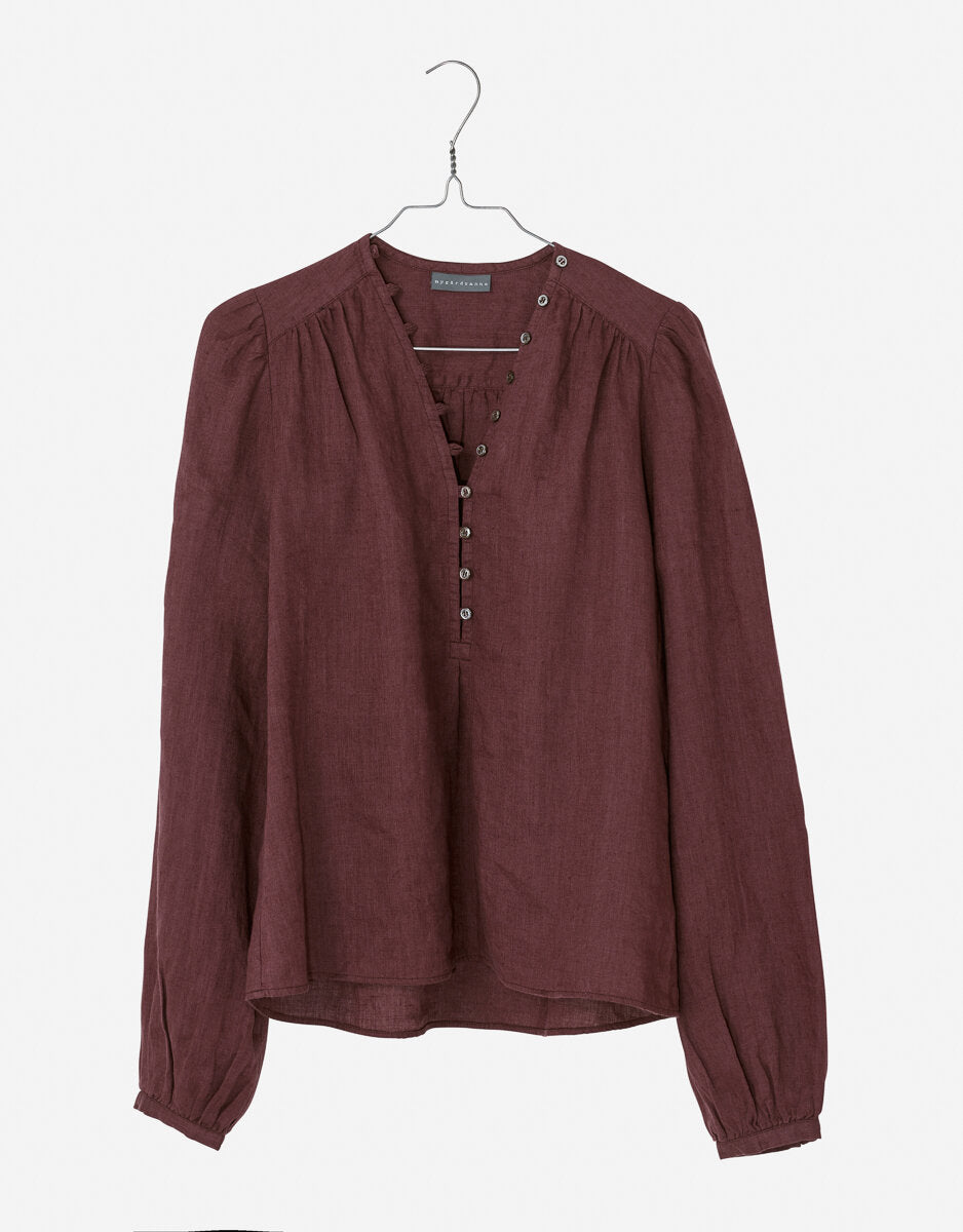Nygardsanna V-neck Blouse Heather