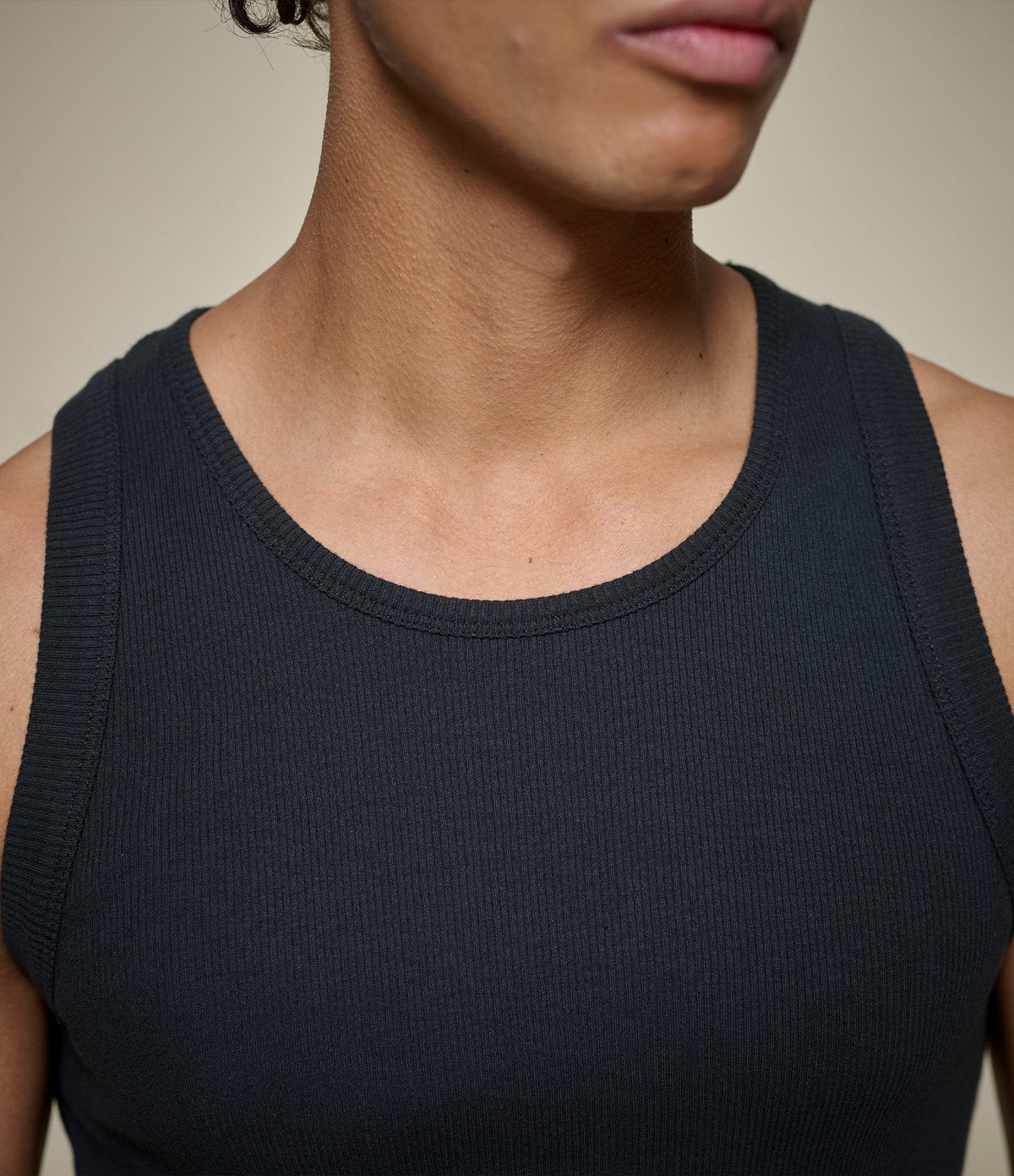 Merz B. Schwanen Cotton Tank Top Black - Kormákur & Skjöldur