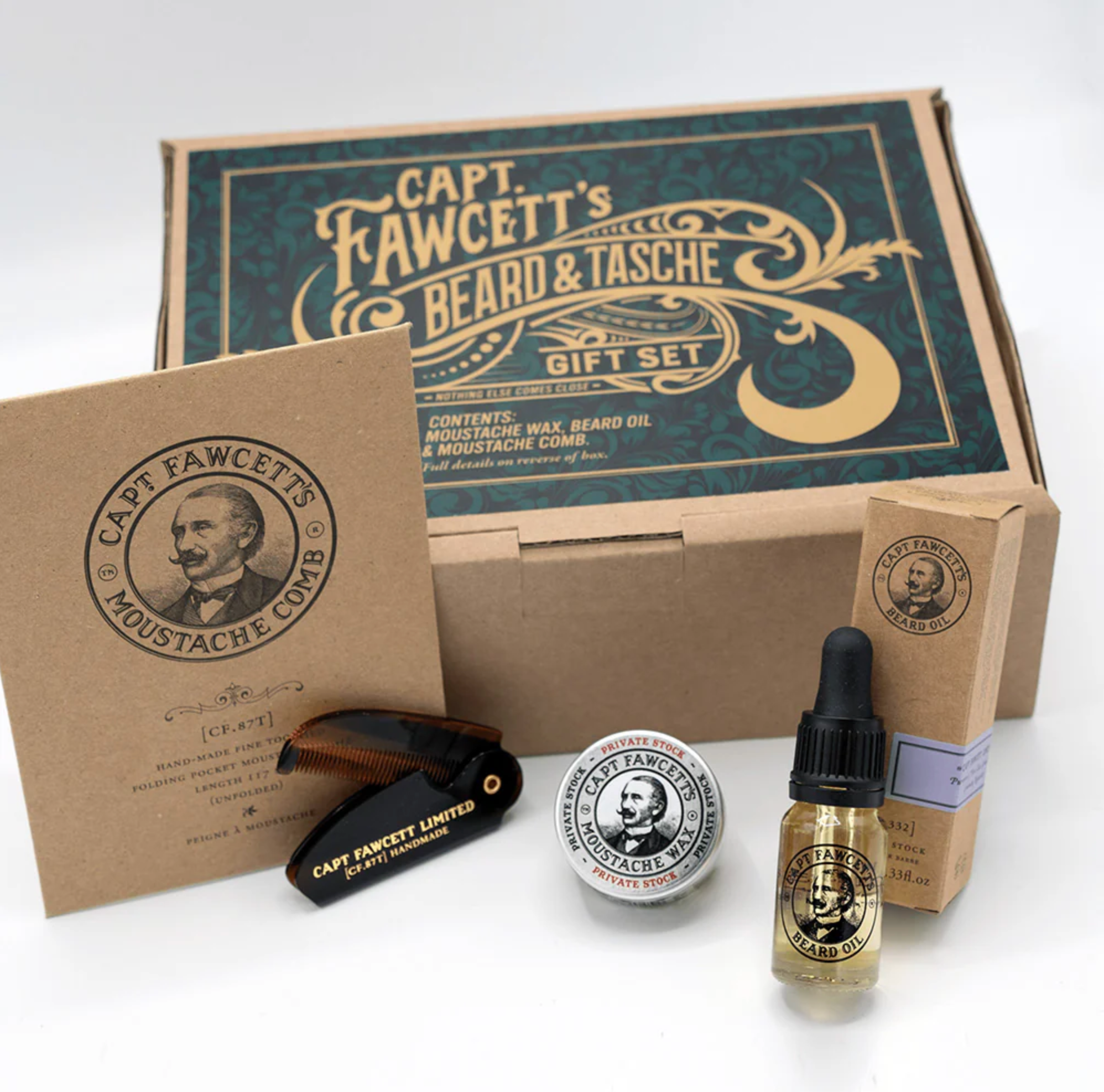 Captain Fawcett Gjafasett Beard & Tasche - Kormákur & Skjöldur