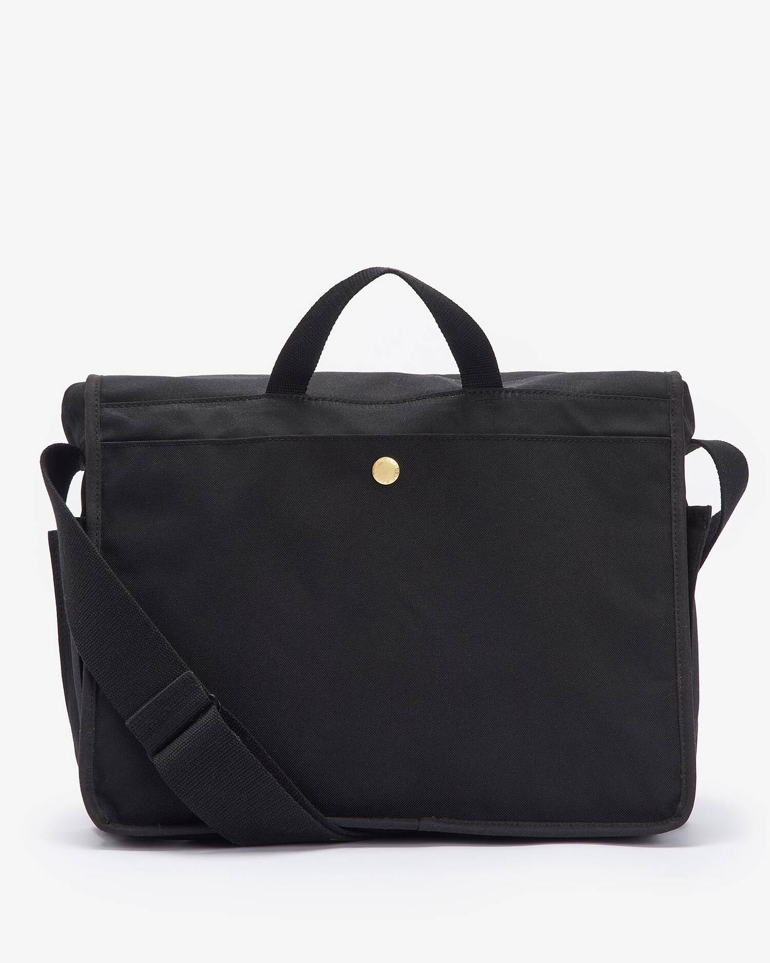 Barbour Field Wax Messenger Bag Black