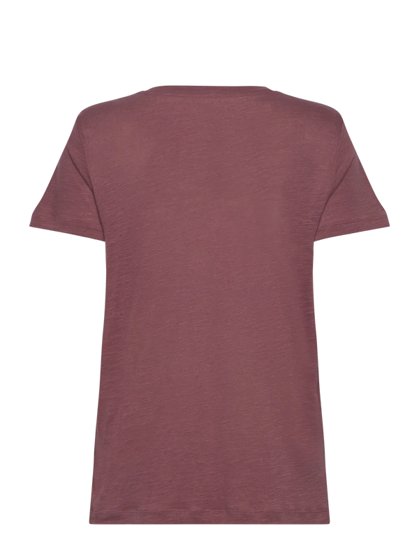 LEE - V NECK TEE HENNA