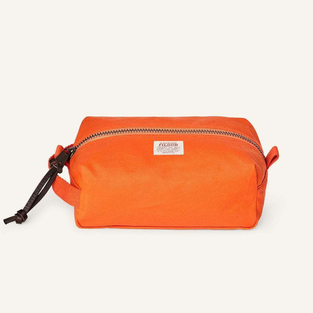 Filson Snyrtitaska - Tin Cloth Travel Kit - Flame