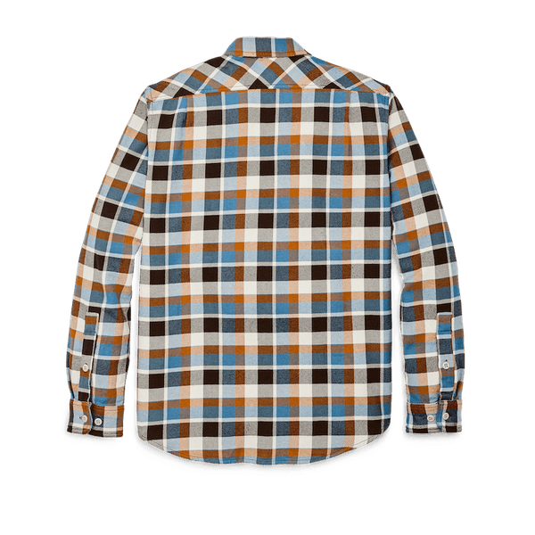 Filson Skyrta - Vintage Flannel Work Shirt - Brown/Cream/Ochr