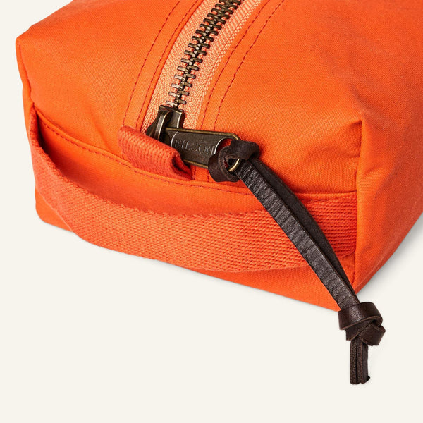 Filson Snyrtitaska - Tin Cloth Travel Kit - Flame